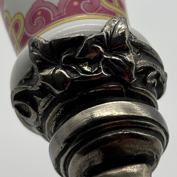 Limoges France Antique Porcelain Handpainted Letter Knife Matches Inkwell Marked - Picture 10 of 12